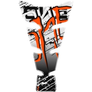 ARIETE CGSENRP MOTORCYCLE TANK STICKERS TRANSPARENT RED 220X134MM